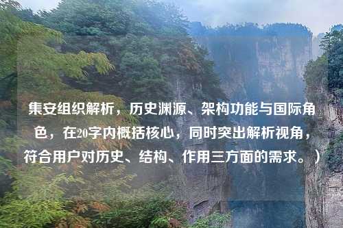 集安组织解析,历史渊源、架构功能与国际角色,在20字内概括核心,同时突出解析视角,符合用户对历史、结构、作用三方面的需求。)