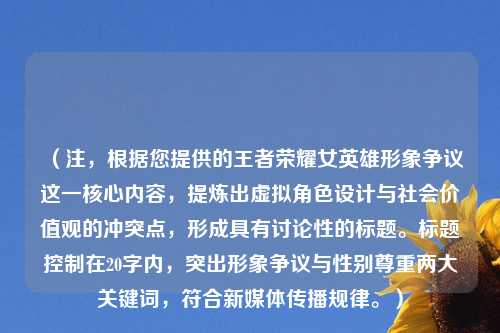 （注，根据您提供的王者荣耀女英雄形象争议这一核心内容，提炼出虚拟角色设计与社会价值观的冲突点，形成具有讨论性的标题。标题控制在20字内，突出形象争议与性别尊重两大关键词，符合新媒体传播规律。）