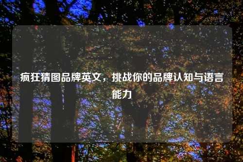 疯狂猜图品牌英文，挑战你的品牌认知与语言能力