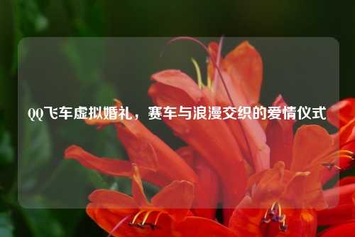 QQ飞车虚拟婚礼，赛车与浪漫交织的爱情仪式